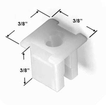 WRS 3/8" Nylon Window Balance Screw/Anchor Plug - White