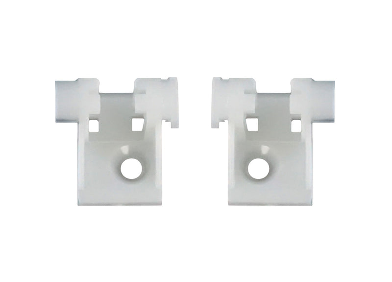 WRS Keller 31/32" Left and Right Hand Sash Clip Set for Spiral Balances  -  White Nylon