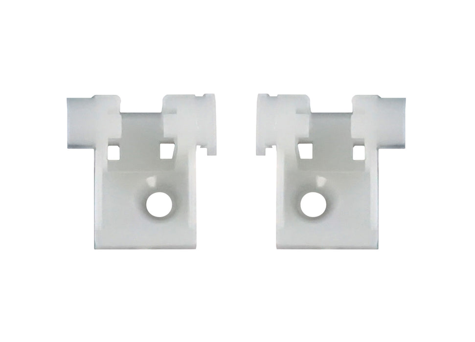 WRS Keller 31/32" Left and Right Hand Sash Clip Set for Spiral Balances - White Nylon