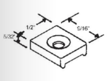 WRS Keller White Nylon Slider Guide  -  9/16"