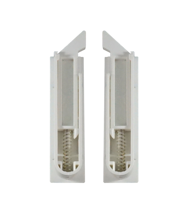WRS Recessed 2.75" Tilt Latch Set for Double Hung Windows  -  White