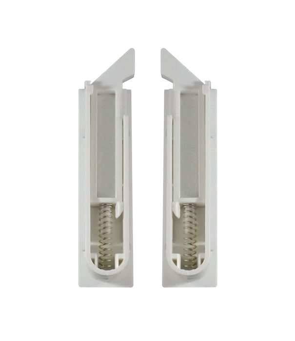 WRS Recessed 2.750" Tilt Latch Set for Double Hung Windows - White
