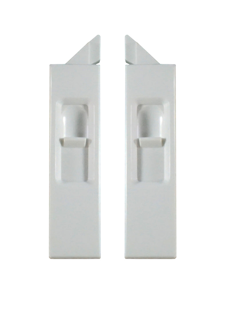 WRS Recessed 2.75" Tilt Latch Set for Double Hung Windows  -  White