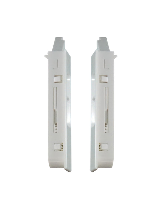 WRS Recessed 2.750" Tilt Latch Set for Double Hung Windows - White