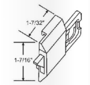 WRS 1-7/16" Tilt Latch Assembly - Black