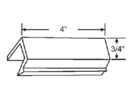 WRS 4" Sash Stop  -  White