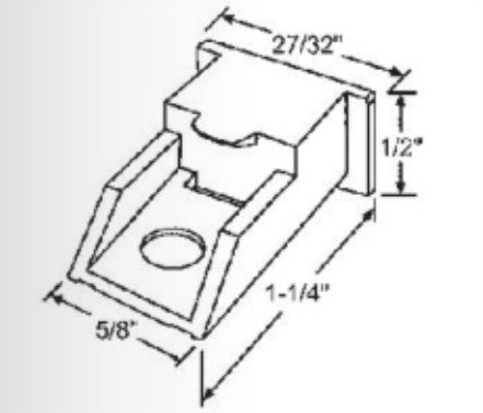WRS Lawson 1-1/4" Sash Cam  -  White Nylon