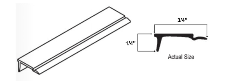 WRS White Glazing Bead - 6 Ft Stick