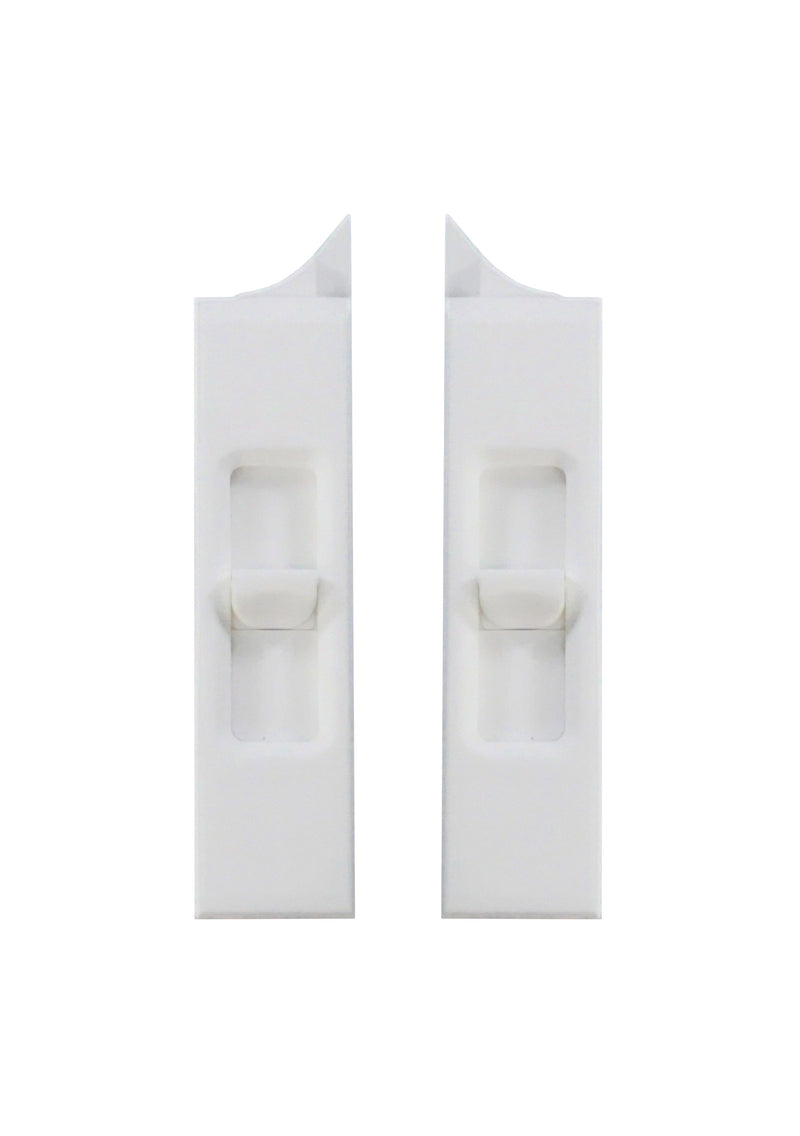 WRS 2-21/32" Left & Right Hand Tilt Latch Set  -  White