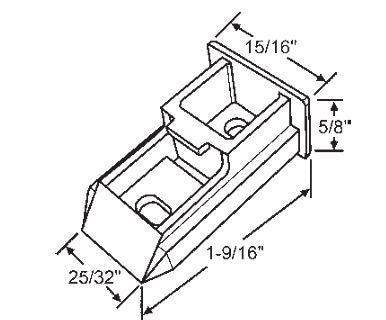 WRS 1-9/16" Sash Cam - White