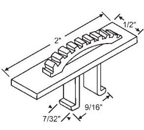 WRS 2" Thumb Button for Tilt Latches  -  White