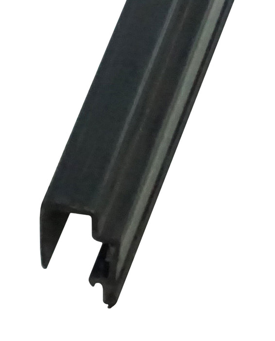WRS Acorn 2300 Series Black Snap-In Vinyl Rigid Glazing Bead - 6 Ft Stick