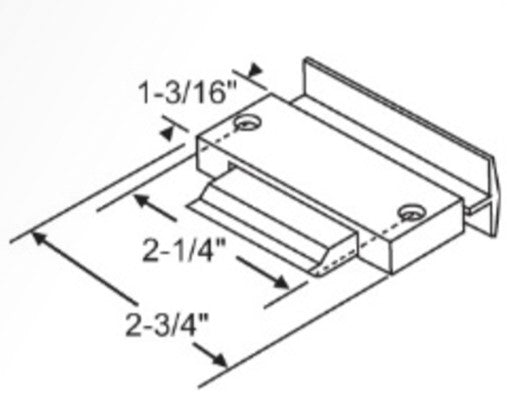 WRS Traco TR6000 Series Sliding Window Lock Assembly - Black