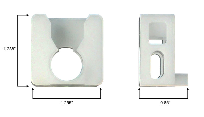 WRS Graham Non-Handed Pivot Lock Shoe  -  White