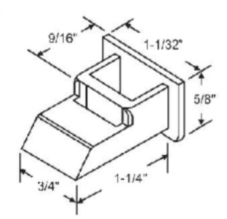 WRS 1-1/4" Sash Cam  -  White