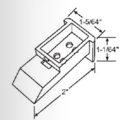 2"  Sash Cam - White