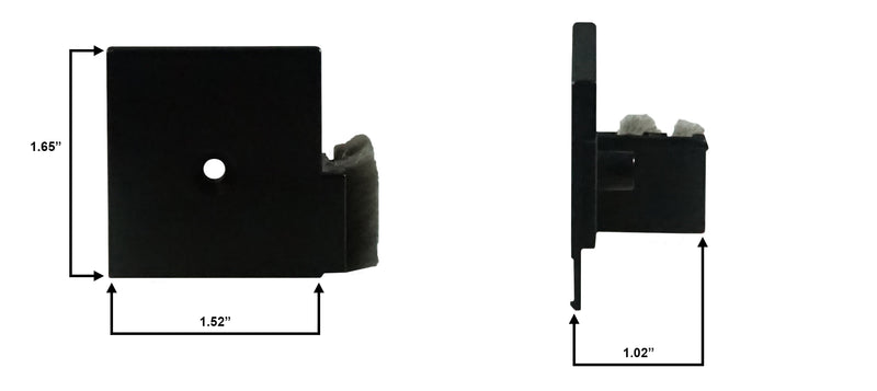 WRS EFCO Jamb Dust Stop and End Cap Set - Lower Sash