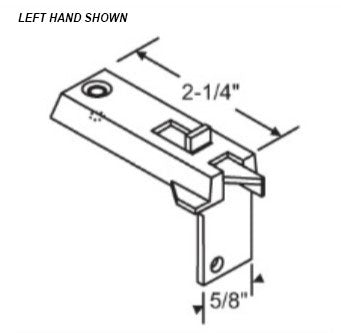 WRS Better Bilt 2-1/4" Left & Right Hand Tilt Latch Set - White