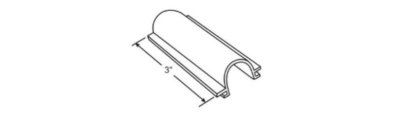 WRS 3" Black Sash Stop - Single or 2 Pack
