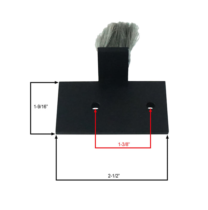 WRS EFCO Commercial Lower Sash Cap Set with Weatherstripping - Black