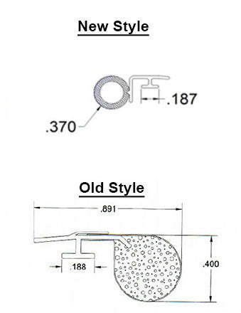 WRS Silverline Offset T-Slot Foam Seal Weatherstripping -24 Ft Roll