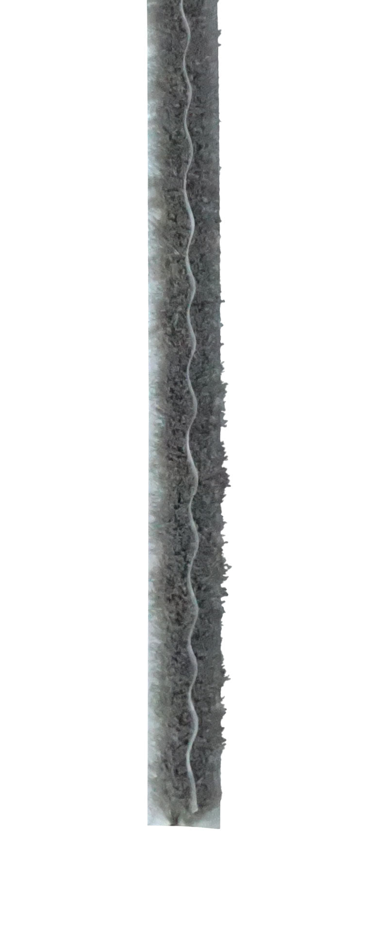 WRS .270" x .190" Grey Weatherstripping with Fin  -  24 Ft Roll