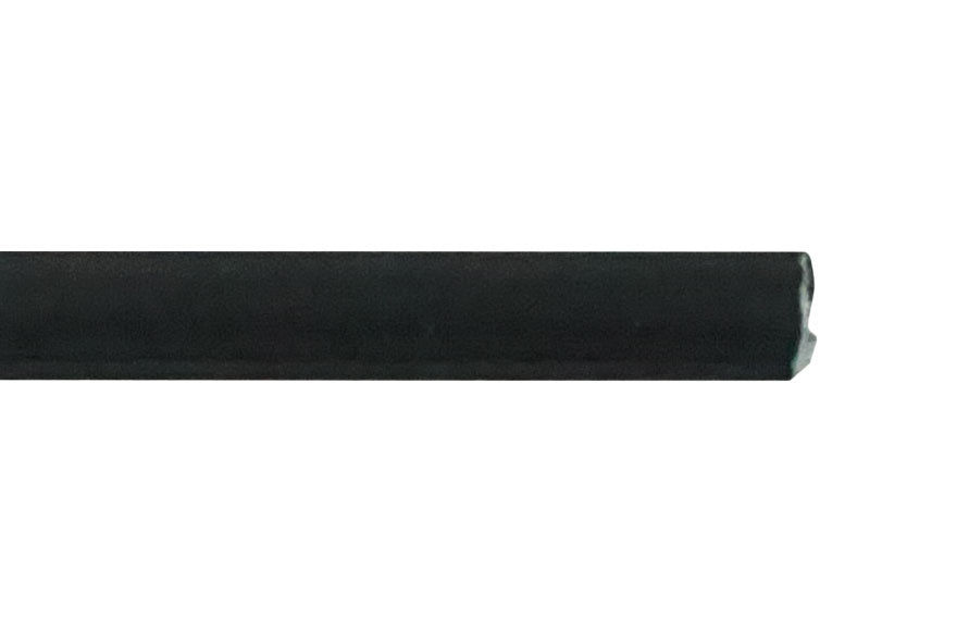 WRS .190" x .141" Black Bulb Seal Weather Stripping - 24 Ft Roll