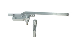 WRS 9" Left or Right Hand Single Arm Face Mounted Casement Operator and Handle Set - Aluminum
