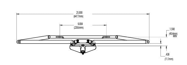 WRS Roto Gear 25" Awning Dual Pull Operator  -  White