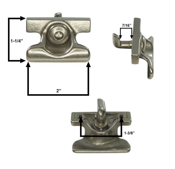 WRS 1-1/4" Vent Lock - White Bronze