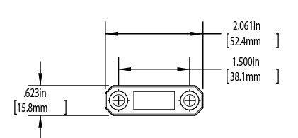 WRS Truth Hardware In Line Strike Housing  -  Aluminum Finish