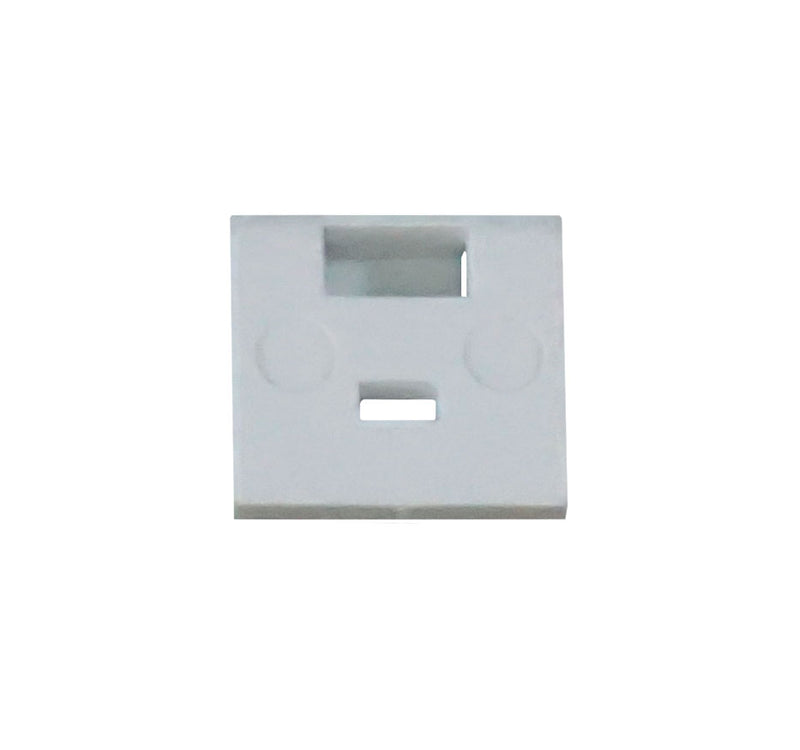 WRS 1/2" Nylon Snap-In Face Guide  -  White