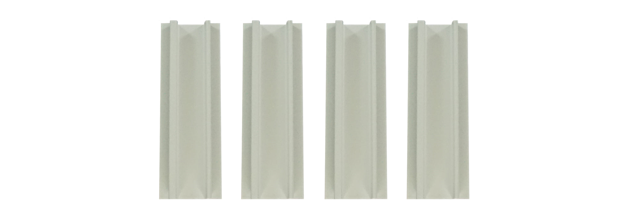 WRS 4" White Plastic Sash Stop - 4 Pack