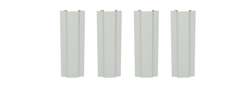 WRS 4" White Plastic Sash Stop - 4 Pack