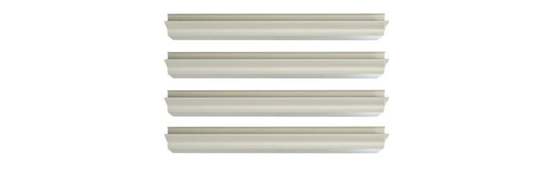 WRS 4" White Plastic Sash Stop - 4 Pack