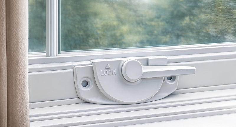 WRS Truth/Amesbury White Sweep Lock - 7/16" Setback