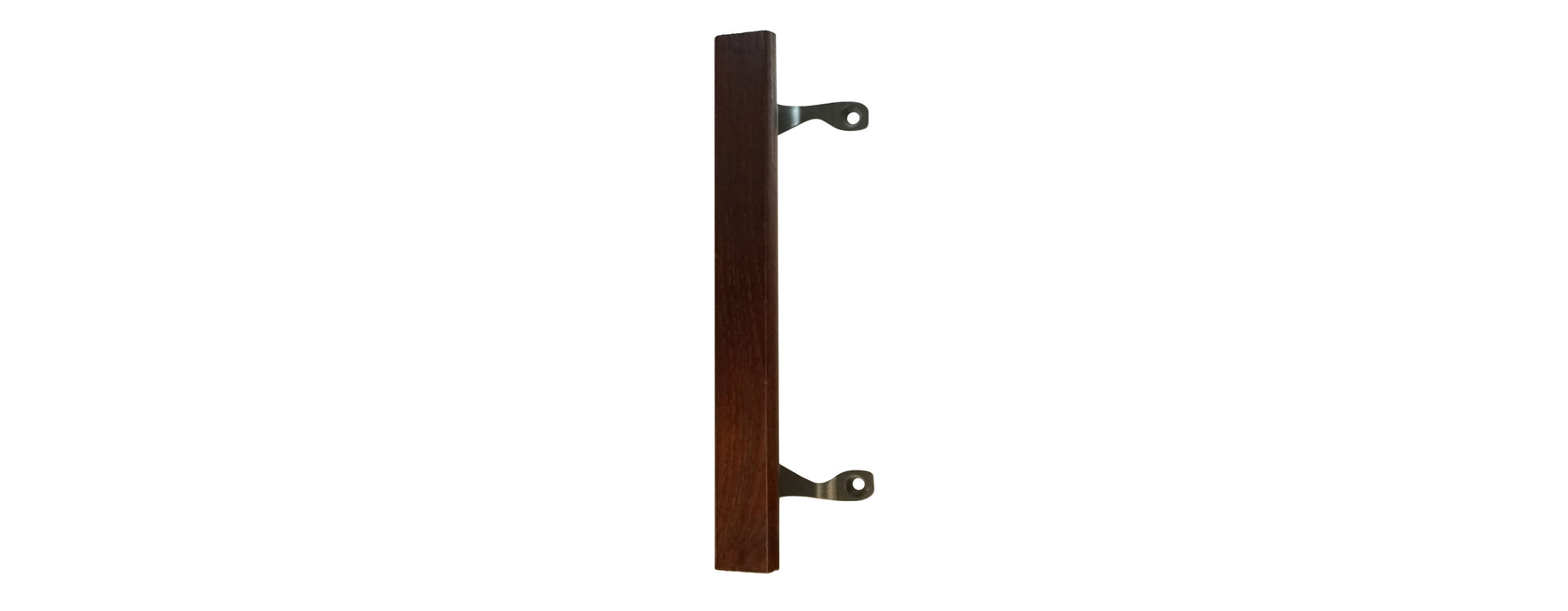 WRS Wooden Patio Door Handle with Black Mounting Brackets - 6-5/8"