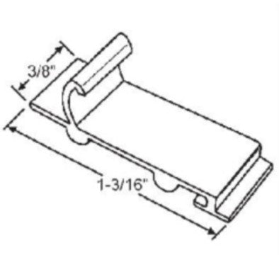 WRS Patriot 1-3/16" Nylon Screen Spring Retainer Clip  -  White