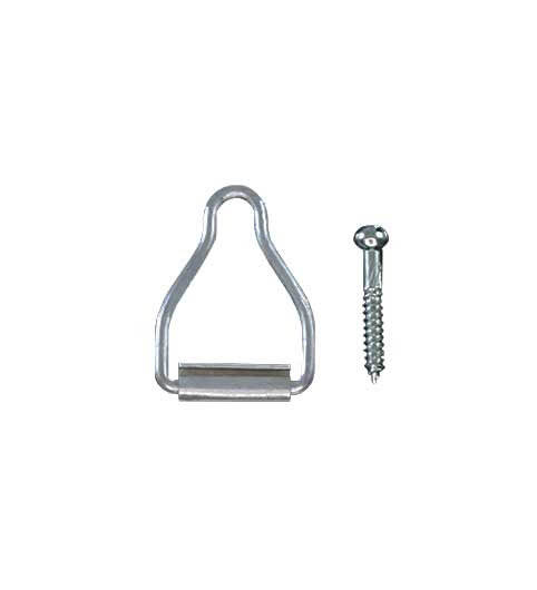 WRS 1-9/16" Screen Latch Loop with Screw - Mill Finish