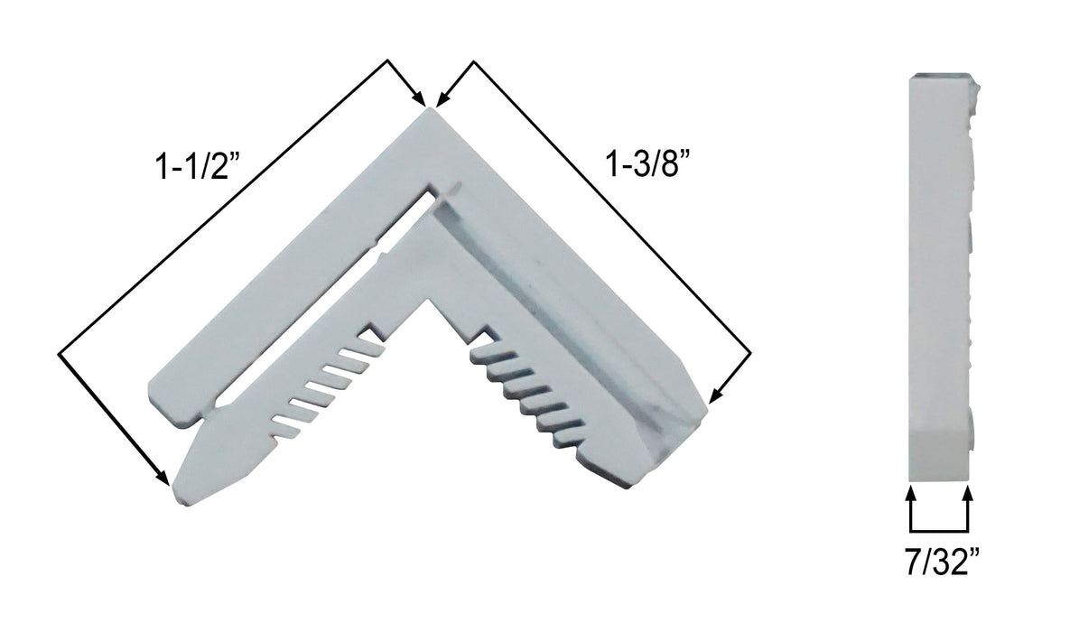 Screen Gate Key WRS Nylon Corner Key for Window Screens - White — Window Hardware Direct