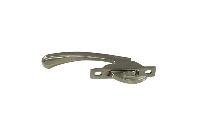WRS Right Hand Single Point Casement Locking Handle - White Bronze
