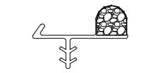 WRS Marvin Elevate or Integrity Series Beige Top Jamb Weatherstripping  -  79" Stick
