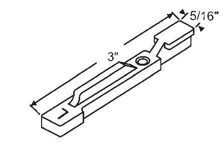 WRS 3" Left or Right Hand Pivot Bar - Die-Cast/Zinc