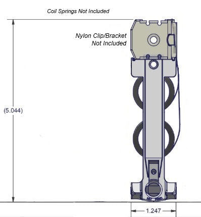 WRS Inverted Constant Force Series 975 Dual Support T-Lock Carrier