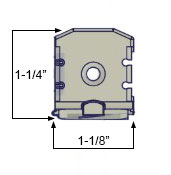 WRS Inverted Constant Force Series 975 Nylon Clip  -  Clear