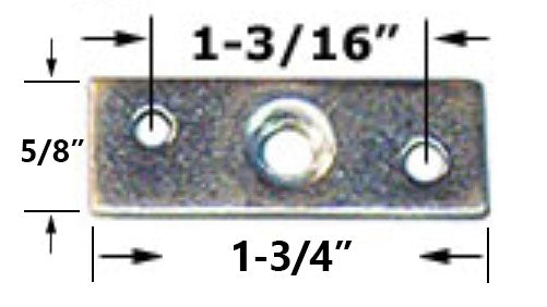 WRS Top Pocket Door Hanger Mounting Plate  -  1-3/16"