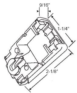 WRS Ashland 2-1/8" Pivot Lock Shoe - Metal Cam