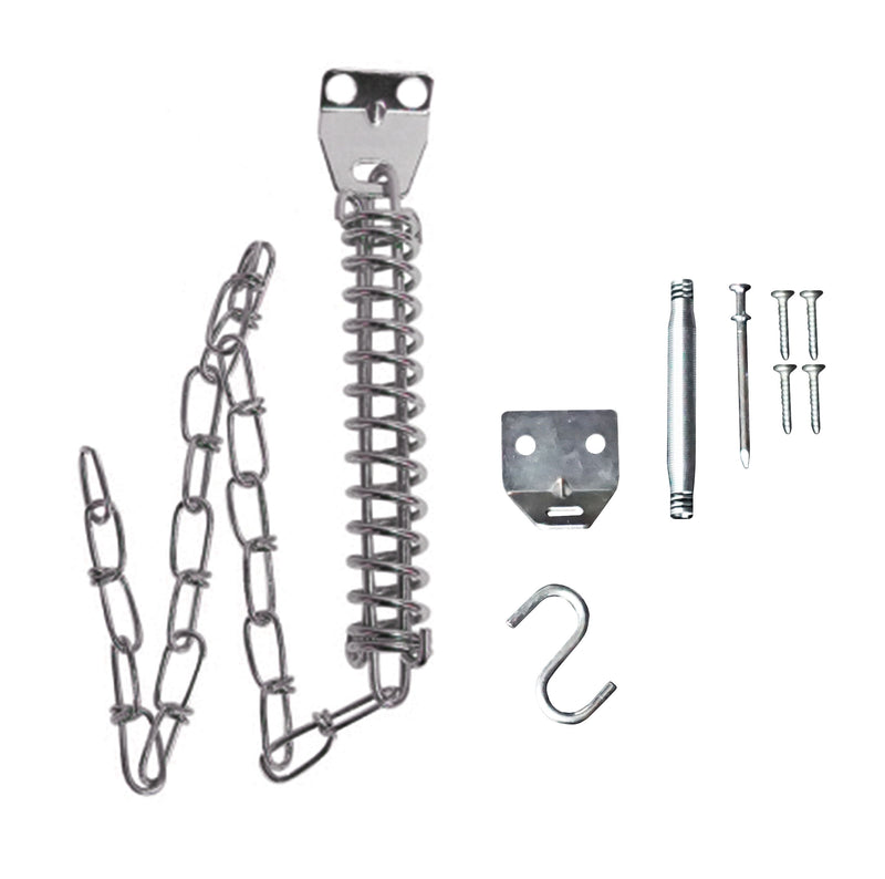 WRS Storm Door Protector Chain & Spring  -  Zinc-Plated