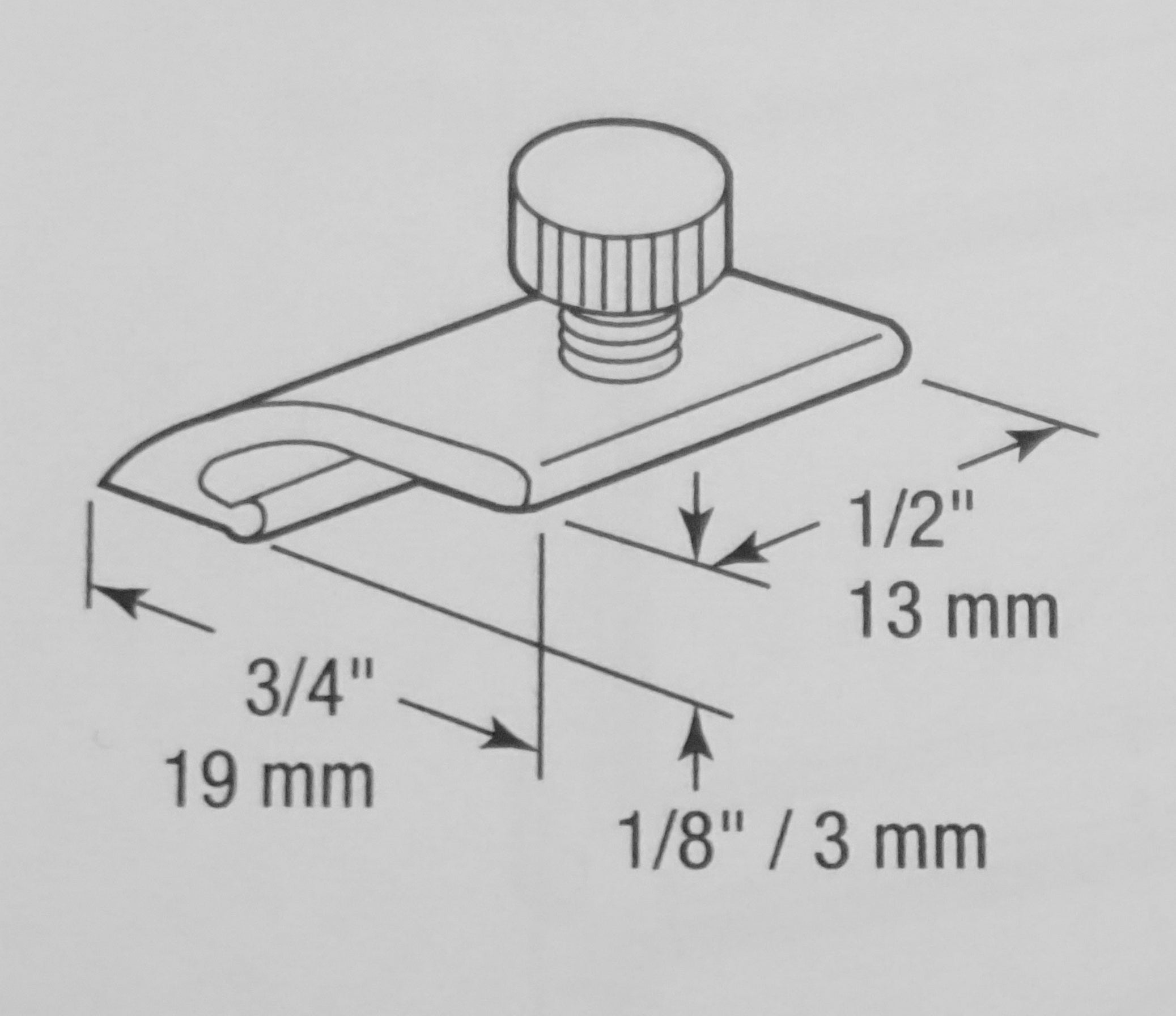 WRS 1/8" Offset Aluminum Storm Door Panel Clips with Screws - 8 Pack ...