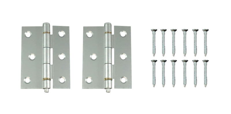WRS 3" Aluminum Screen Door Hinge with Brass Bearings  -  2 Pack